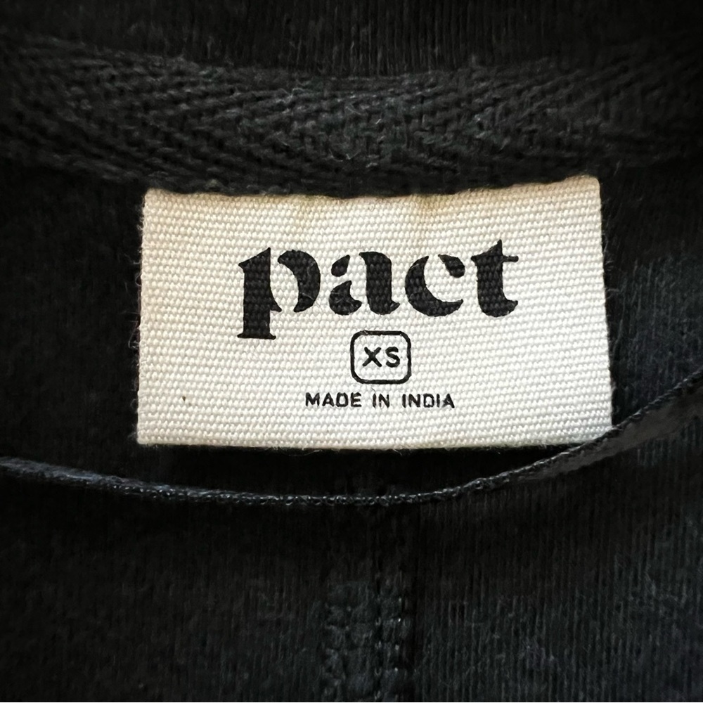 Pact Airplane Relaxed Blazer Organic Cotton Charcoal Heather Gray XS NWOT - Picture 12 of 16